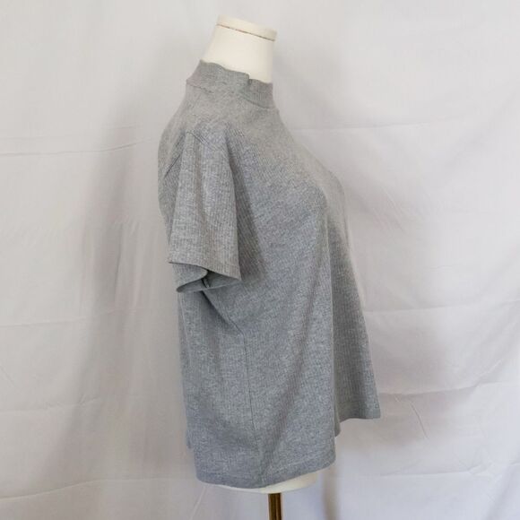 Vintage Basic Editions Mock neck Short Sleeve Top XL - Picture 3 of 6